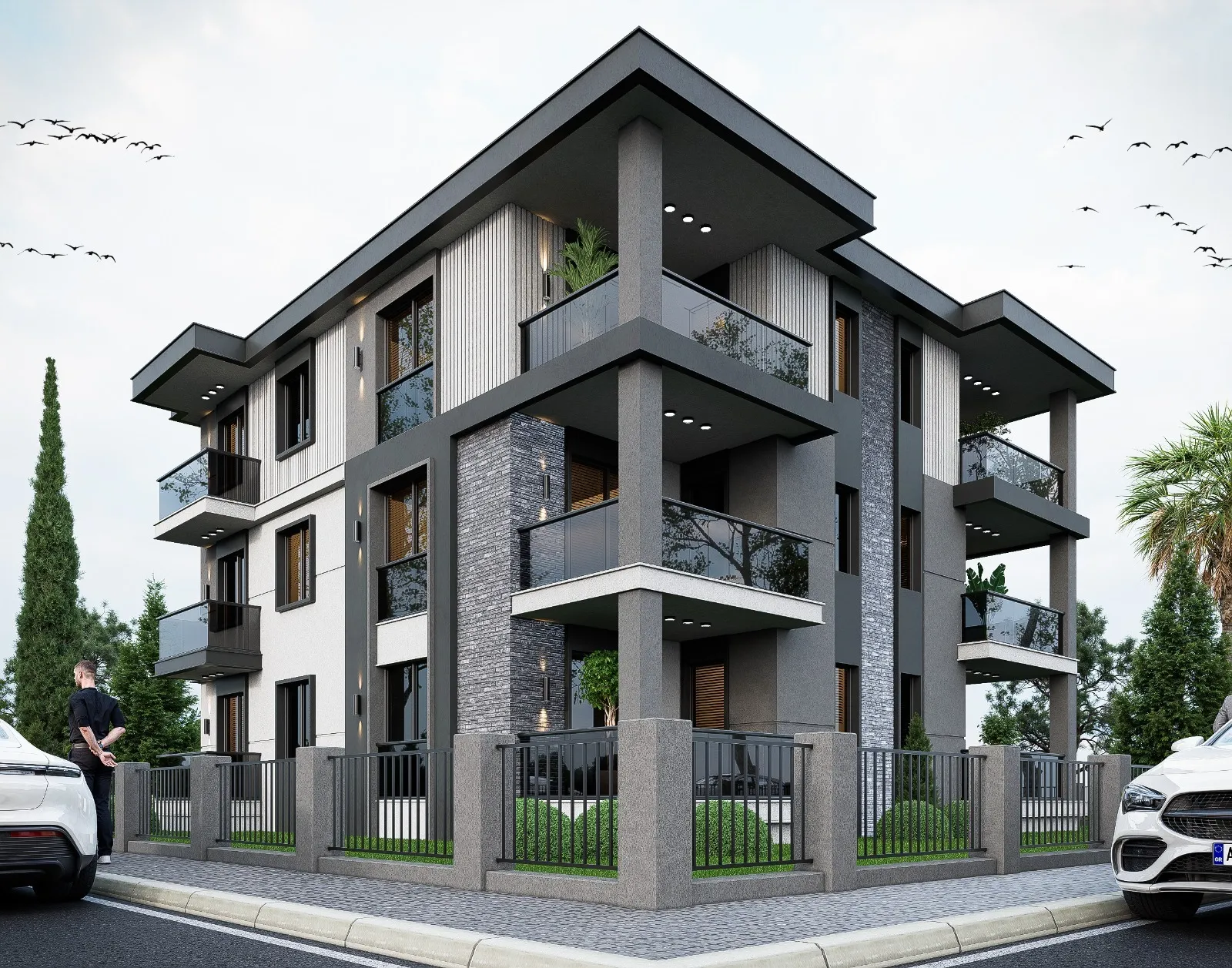Grid House Gömeç Mühendislik Modern Dış Cephe